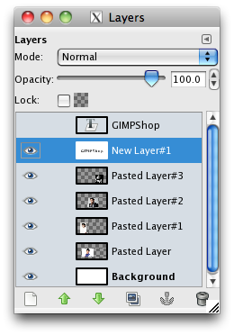 the layers menu with the masking layer selected